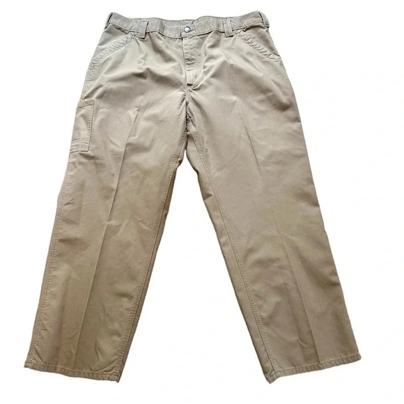 Carhartt Original Dungaree Fit Khaki Men's Pants Size 42x 30 - Picture 1 of 10